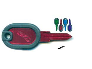 Chiavi giobert per auto alfa romeo gt16u1 - GT16U1 ultralite verdi - in alluminio, testa con bordo in plastica