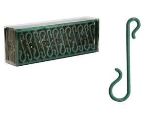 Ganci per sfere - cm.4 - verdi - in plastica, confezione in blister da pz.144