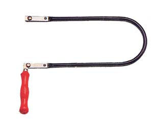 Archetto per traforo - mm.300 - in acciaio verniciato manico in legno