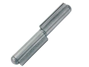 Cerniere a tappo saldare perno fisso due ali art.110 - mm.120 - in ferro lucido