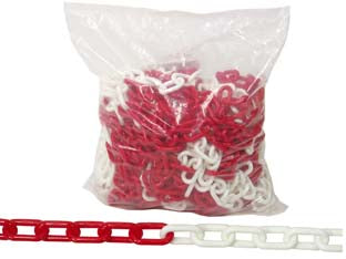 Catena segnaletica in plastica bianca e rossa - ø mm.6 conf.25 mt. - Nessuna Descrizione per questo prodotto