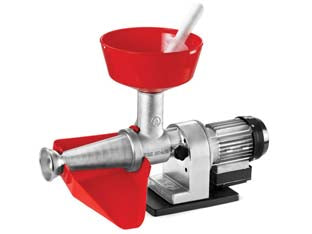 Passapomodoro elettrico big 65 al/mo n°5 480w - n°5, 480w, 0,65 Hp (art.16000BA) - 480w di potenza, motore asincrono monofase 0,65 Hp, tensione 220v / 50Hz, velocità di rotazione dell'elica 82 g/m., corpo ed ...