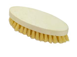 Spazzola bruschino ovale sintetico - mm.150x60x45h. - ideale per bucato e usi domestici