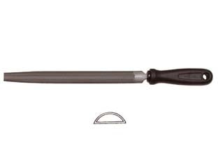 Lime mezze tonde con manico plastica - 6' mm.150 taglio mezzo dolce - in acciaio