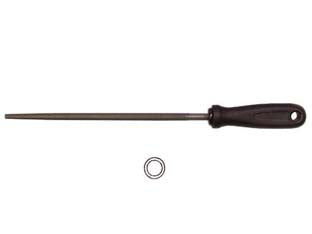 Lime tonde con manico plastica - 6' mm.150 taglio bastardo - in acciaio