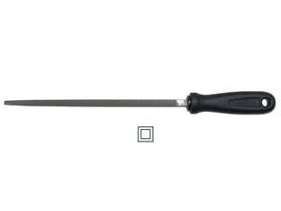 Lime quadre con manico plastica - 10' mm.250 taglio bastardo - in acciaio