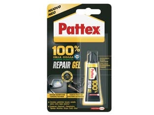 Pattex repair gel multiuso gr.8 - gr.8 - in blister, adesivo flessibile extraforte ideale per tutti i materiali: gomma, cuoio, vetro, ceramica, metalli (acciaio, ferr...