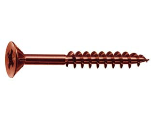 Viti panel-vit pf testa svasata piana acciaio bronzato - ø mm.6x70 filetto mm.43 - vite universale adatta per l’avvitamento senza preforo su pannelli truciolari, legni naturali scuri, elementi di ferramenta b...