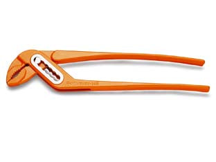 Pinza poligrip regolabile art.1048v - mm.250 cerniera chiusa, apertura max mm.36 verniciate arancio