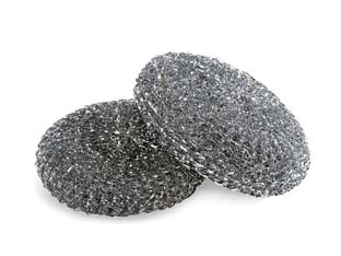 Paglietta in acciaio zincato - gr.40 - ideale per sgrassare e raschiare