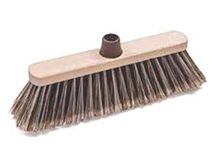 Scopa domestica stellina in plastica - cm.33x9x12h. - supporto in plastica con setole sintetiche, senza manico