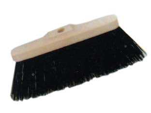 Scopa industriale - cm.35x9x13h. - supporto in plastica con setole in PVC nere, senza manico