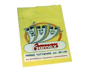 Panno tuttofare - cm.40x45 - in busta singola, ideale per cucina e bagno, si usa su piastrelle, lavandini, rubinetterie, lavelli, vetri, specchi. lava, as...