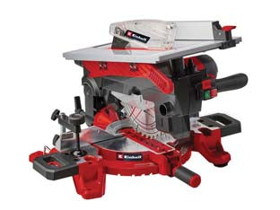 Troncatrice legno con piano superiore lama Ø mm.254 2000w (te-ms254 t) - 2000w di potenza, tensione 230v / 50Hz, velocità di rotazione 5.000 g./min., lama HM mm.30x254, 36 denti, guida parallela e...