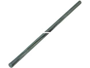 Palo singolo conico per ancoraggio antenna tv - mt.2h. in1 sezione, tubo da ø mm.25 - conico da un lato per innesto secondo palo, zincatura SENDZIMR spessore mm.8