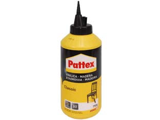Pattex colla vinilica classic universale gr.750 - gr.750 - in flacone, adesivo acetovinilco ideale per riparazioni e assemblaggi di legno e derivati, in forma di listelli, pannelli, se...