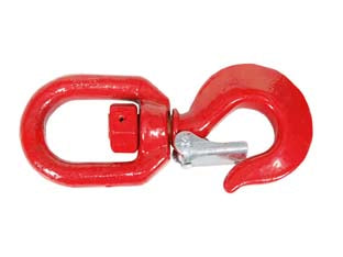 Ganci sollevamento girevoli con fermo di sicurezza pesante - portata Kg.1000 - apertura mm.20 - in acciaio verniciato