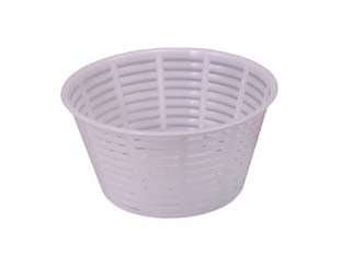 Fuscella a perdere per ricotta gr.300 - ø superiore cm.11,5 - ø inferiore cm.8x6,3h. - per uso alimentare