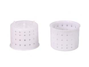 Forma monodose per formaggio caciotta gr.80 - ø superiore cm.5,7 - ø inferiore cm.5,3x4,6h. - per uso alimentare