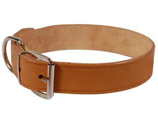 Collare per cani cuoio extra naturale con finta cucitura - cm.44x2 cuoio naturale - Nessuna Descrizione per questo prodotto