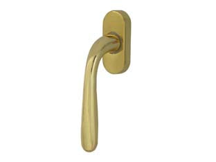 Martellina dk karol in zama finitura ottone lucido - movimento quadro mm.7 - dotato di Dry Keep (DK) meccanismo che offre la possibiltà di aprire l'anta a vasistas o meglio definita come anta ribalta