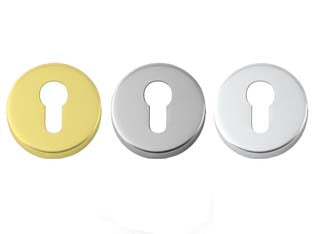 Bocchetta foro yale a pressione - ø mm.45 foro yale in ottone cromato satinato - Nessuna Descrizione per questo prodotto