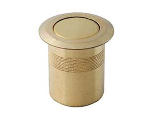 Pozzetti a molla antipolvere per serrature ottone lucido - ø mm.6 - in ottone lucido