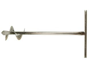 Trivella manuale con elica - mm.120 - in acciaio zincato