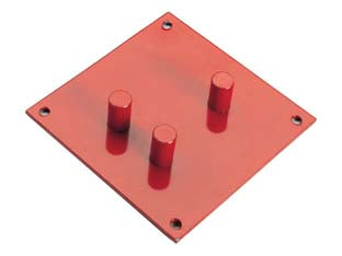 Piastra piegaferro - cm.20x22 - perni in acciao temprato, senza barra