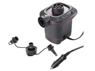Pompa elettrica 12v quick fill con accendisigari - peso kg.3,9 (66636) - dotato di 3 ugelli, tensione 12 volt DC con spina quick per accendisigari auto, per uso interno ed esterno, gonfiaggio rapido...