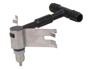 Abbeveratoio automatico a goccia con raccordo a t per conigli - lt.30 di portata mm. 70x70x38h. - in acciaio inox, antiroditore con molla e raccordo a 'T'