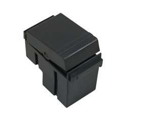Pulsante unipolare arc - 16A 250v (7802.1) - colore grigio scuro, adatto per il montaggio su cestello portafrutto 'ARC' e/o 'LIVING'
