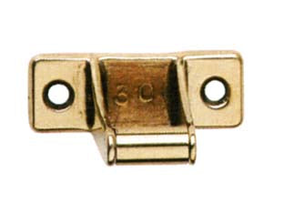 Cavallotto con rullo a piastrina ottone lucido - mm.25h. - Nessuna Descrizione per questo prodotto