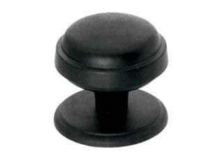 Pomolo modello black line per portoncino in ferro - ø mm.65 - in ferro verniciato nero, serie 2120