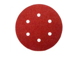 Dischi carta abrasiva forata con velcro per rotorbitali Ø mm.150 - grana 120 blister da pz.6 - ø mm.150 fissaggio a strappo