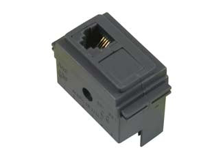 Presa telefono arc - RJ11 4 contatti (7864.4) - colore grigio scuro, adatto per il montaggio su cestello portafrutto 'ARC' e/o 'LIVING'
