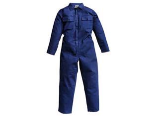 Tuta da lavoro super nassaua - tg.48 - tessuto 100% in cotone sanforizzato colore blu, peso gr.280 mq., restringimento +/- 5%, collo a camicia in doppio tessuto, ch...