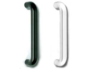 Maniglione diritto in nylon - mm.333x33x86h. - interfori mm.300 colore bianco - Nessuna Descrizione per questo prodotto