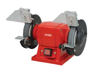 Smerigliatrice da banco doppia mole Ø mm.125 150w - 150w di potenza, tensione 230v / 50Hz, velocità 2.950 g/m., con 2 dischi mola ø mm.125x16 foro 20 uno da sgrosso e uno da ...