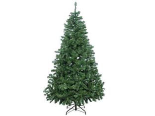 Albero di natale verde - cm.120h. con 170 rami, base in metallo - apertura tradizionale