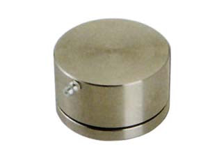 Cardine inferiore per cancelli con cuscinetti art.346 - ø mm.50x34h. (346M) - piastra girevole con cuscinetto reggispinta e ingrassatore, in acciaio zincato