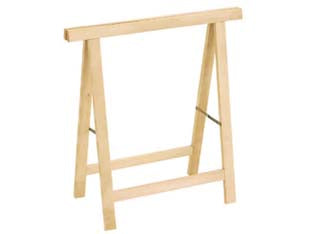 Cavalletto pieghevole in legno - mm.750x400x750 - in abete colore naturale