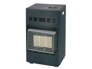 Stufa infrarossi a gas gpl 4200w grigia - misure cm.42x37x72h. - peso Kg.9 - 4200w di calore con tre livelli di riscaldamento da 1400/2800/4200, adatta per superfici di mc.120, alimentazione con gas G...