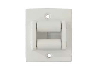Guidacinghia rettangolare per avvolgibili - mm.49x60h. - in ottone verniciato bianco