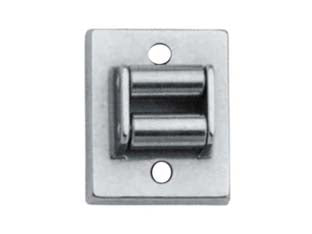 Guidacinghia rettangolare per avvolgibile - mm.50x60 - in ottone cromato satinato