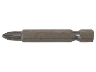 Inserti a croce phillips per avvitatori mm.50 - mm.50 PH 3 - acciaio cromo vanadium sabbiato, attacco esagonale 1/4'