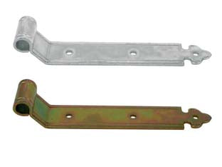 Bandelle dritte con zanca a filo - mm.200x35 - in ferro zincato bianco - serie PESANTE