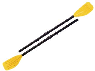 Remi in coppia per canotto gonfiabile - cm.122 - peso kg.1,10 (59623) - costruito in tre pezzi con anello di fermo e pale nervate