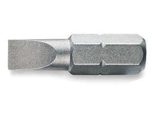 Inserti taglio per avvitatori - ø mm.1,2X6,5 - acciaio cromo vanadium sabbiato, attacco esagonale 1/4'