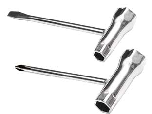 Chiave per candele - mm.16/19 - in acciaio zincato-esagono